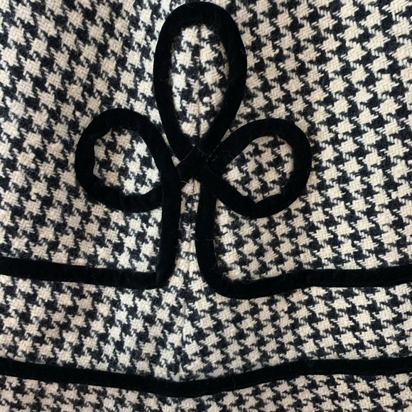 60s vintage B&W houndstooth full maxi poodle skirt - Picture 3 of 10